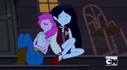 Adventure Time: Varmints. Marceline and Bonnibel Sitting in a Tree.
