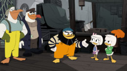 DUCKTALES - "The Ballad of Duke Baloney!" - After his disappearance, Glomgold resurfaces as anything but his ever-scheming self, while Webby and Louie try to uncover the truth behind who is Duke Baloney. This episode of "Ducktales" airs Saturday, November 3 (7:30 - 8:00 A.M. EDT) on Disney Channel. (Disney Channel)
WEBBY, LOUIE