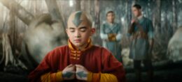 Avatar: The Last Airbender. Gordon Cormier as Aang in season 1 of Avatar: The Last Airbender. Cr. Courtesy of Netflix © 2024